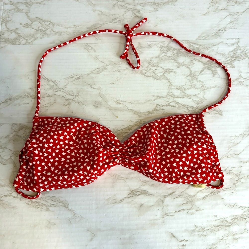 Victoria’s Secret y2K ladies red white polka dot bikini top‎ size small